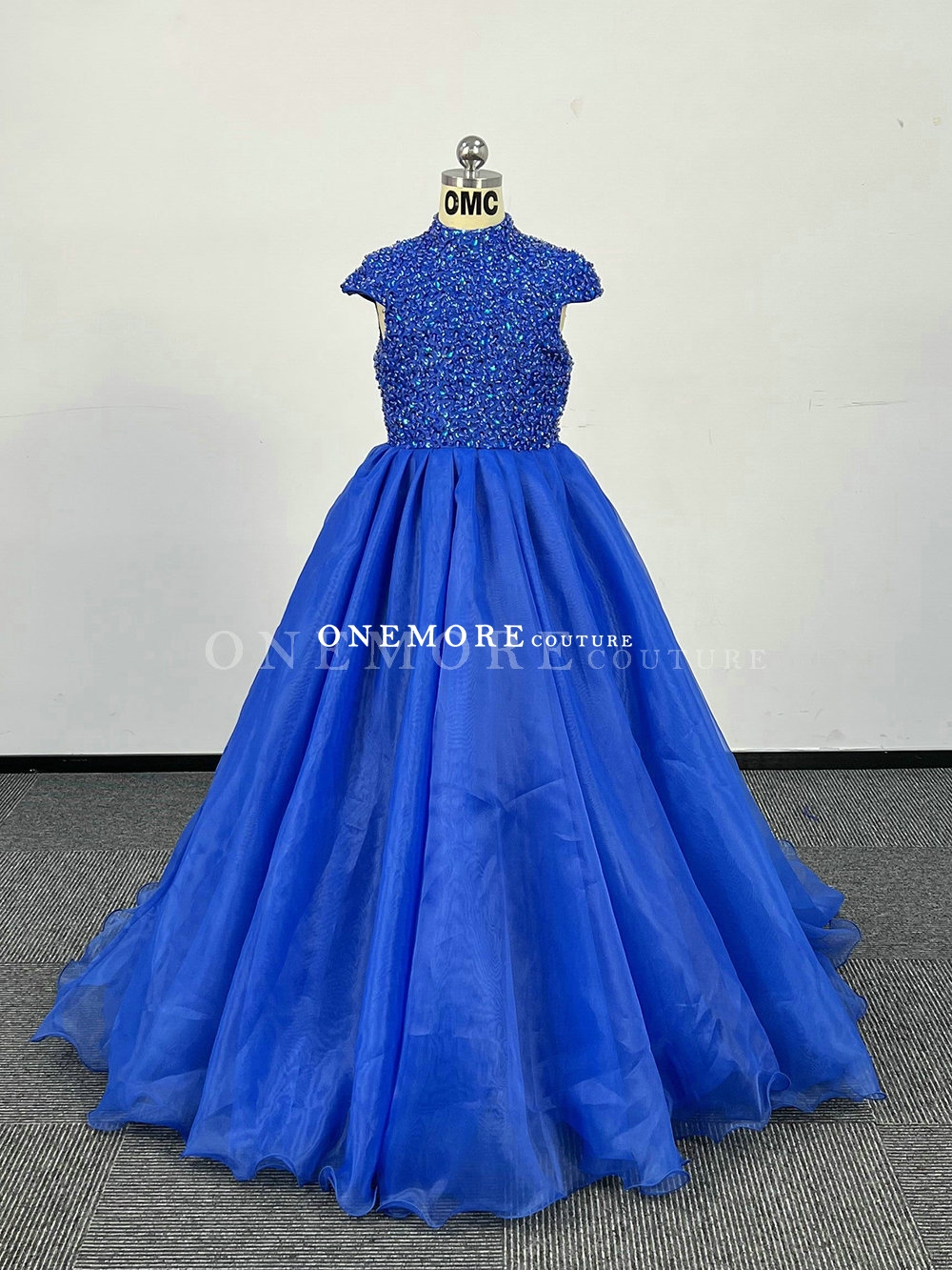 Royal Blue Ball Gown Little Girls Party Dresses,Ruffled Little Princes -  Wishingdress